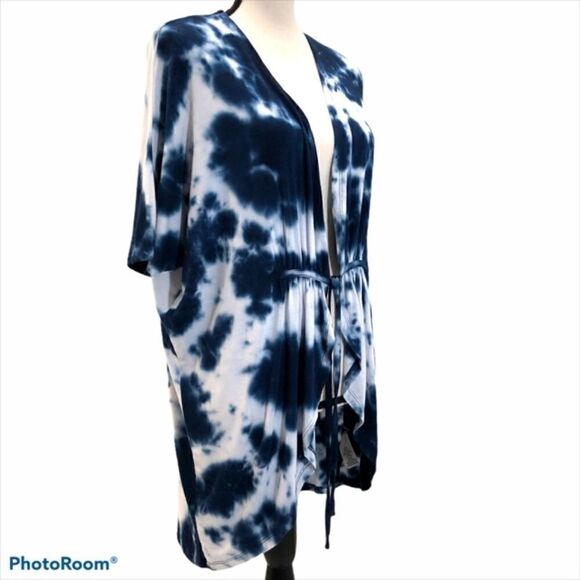 Maurices Tie Dye Caftan with Drawstring Waist - Picture 2 of 6